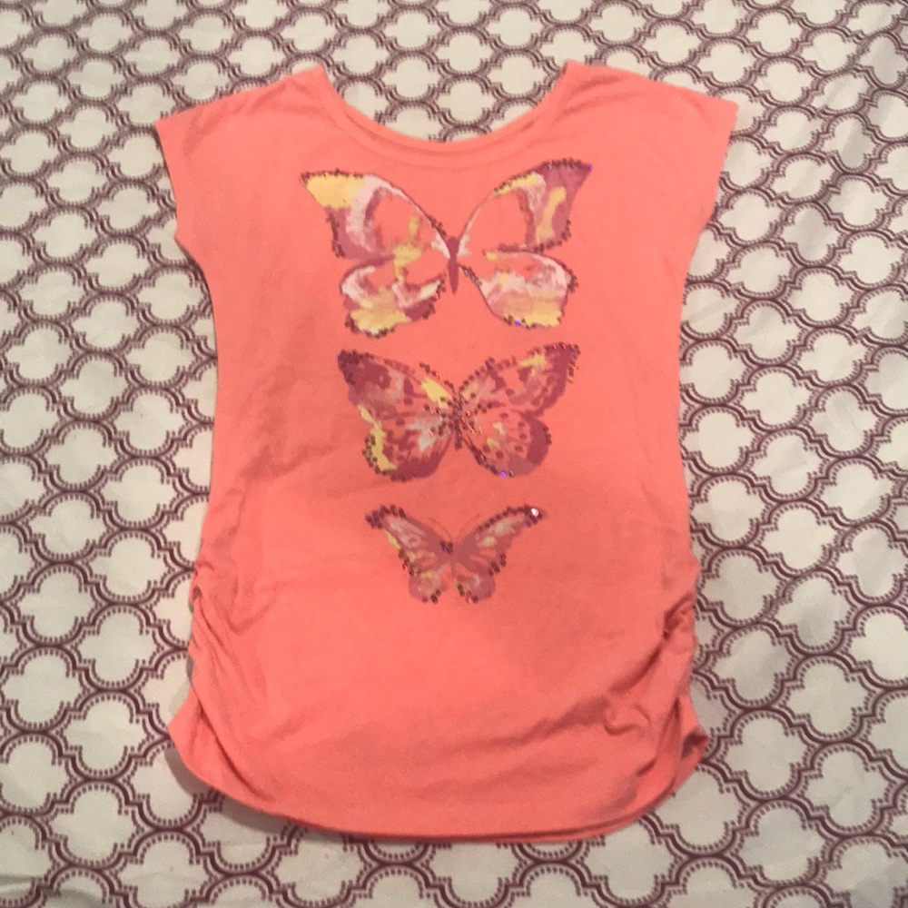 Little Girls Butterfly Top